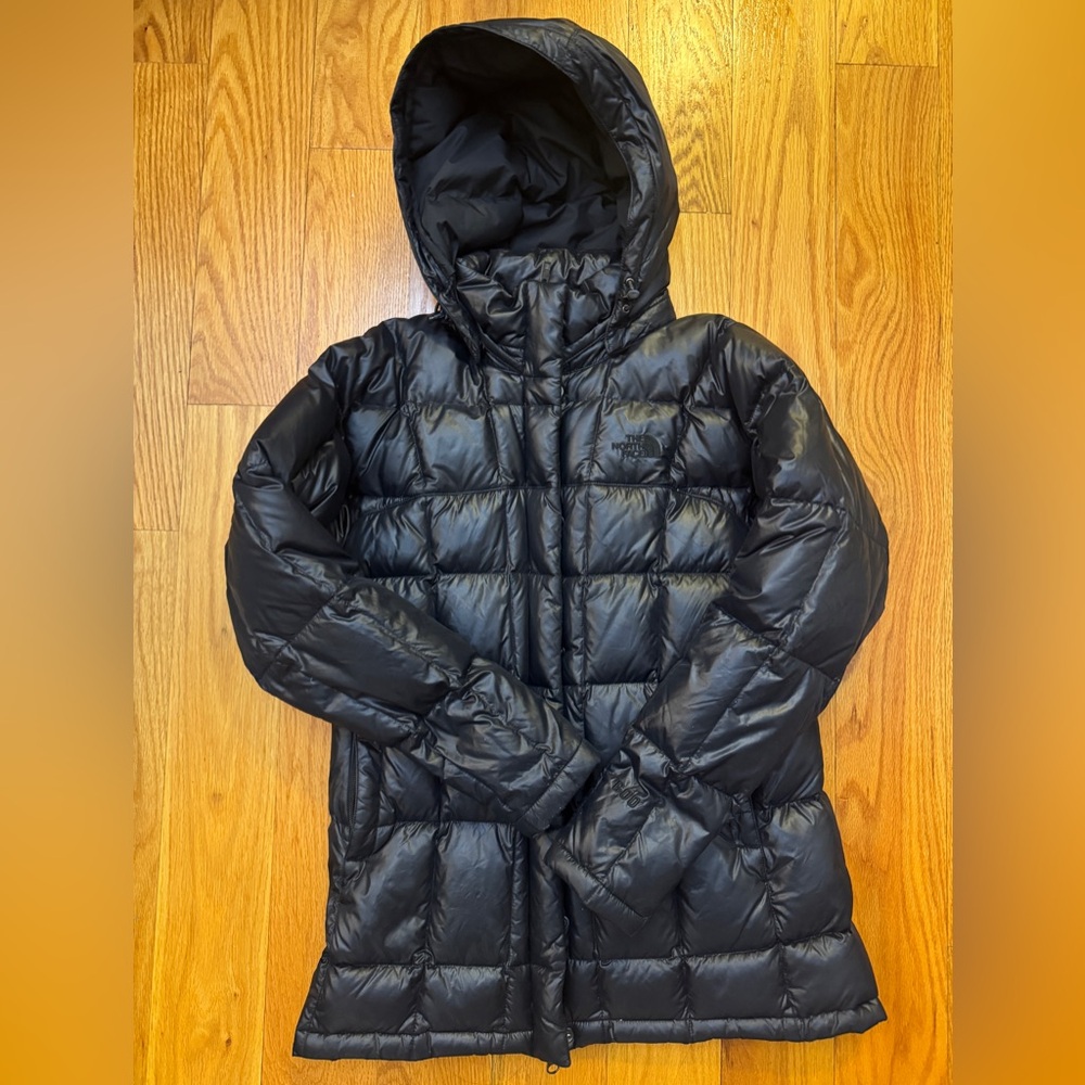 The North Face Black Hooded Puffer Coat
